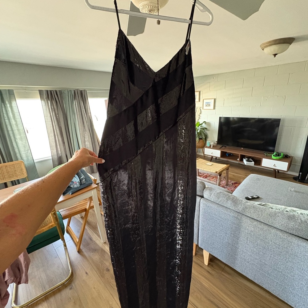 BHLDN Yumi Kim Black MAXI Dress